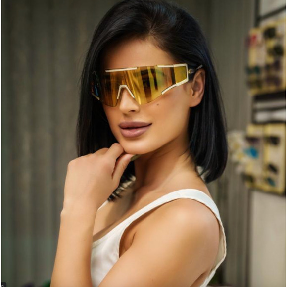 NEW Balmain BPS138-A Black Mask Fleche Sunglasses $1260 - Picture 9 of 10